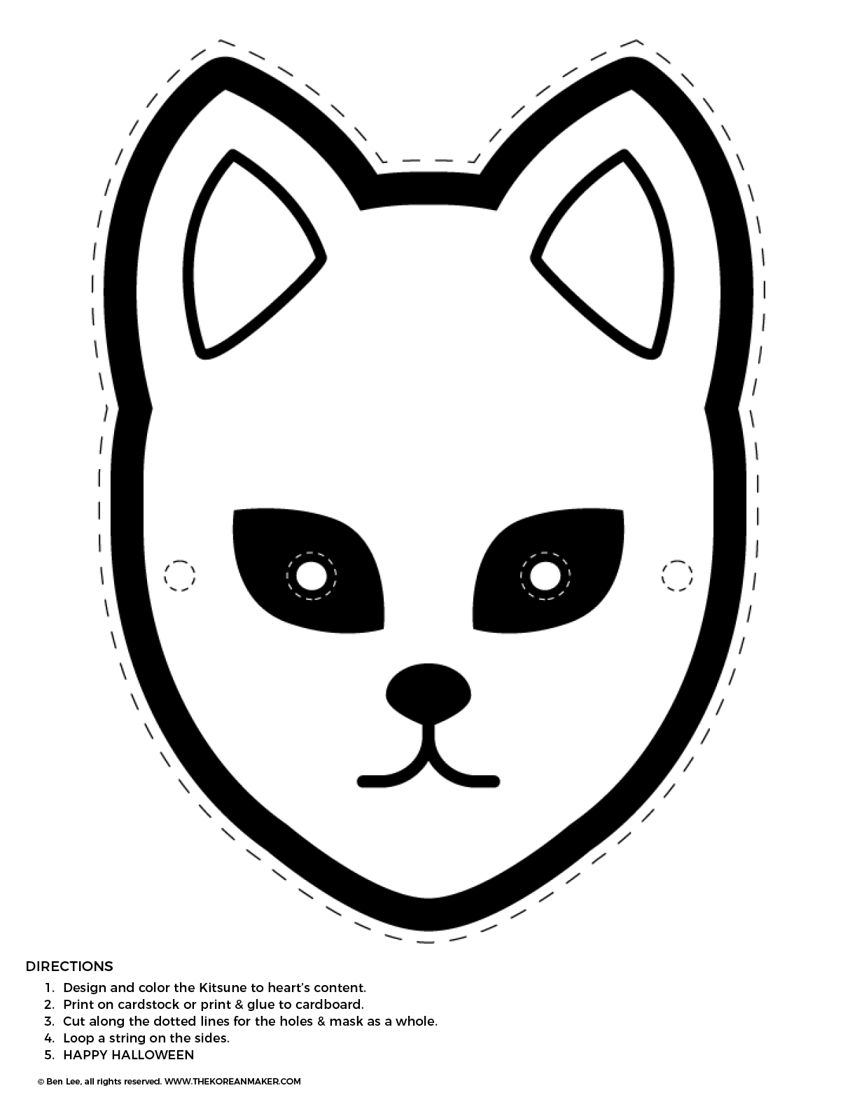 Kitsume Mask (DIY)